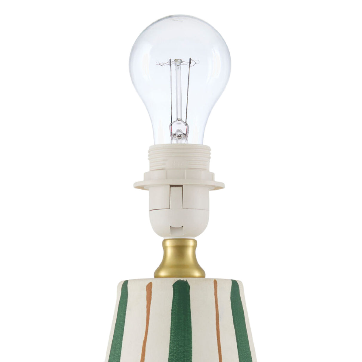 Modern European furniture - Striped Ceramic Accent Table Lamp - www.oroa.com | Oroa.com