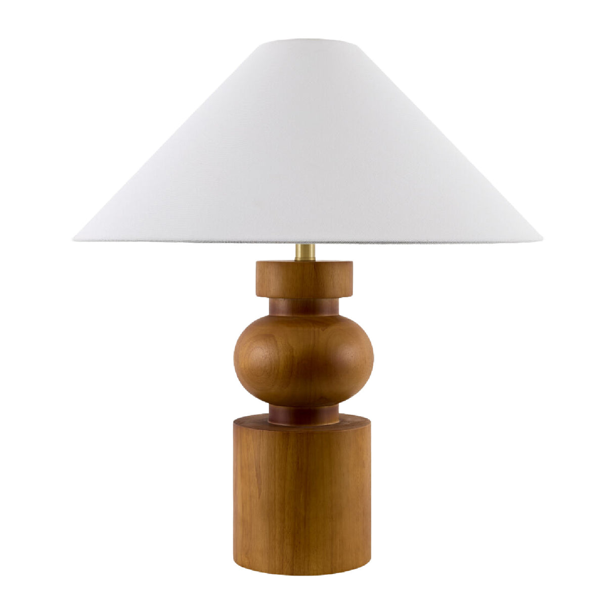 Modern European furniture - Painted Brown Rubberwood Table Lamp - www.oroa.com | Oroa.com