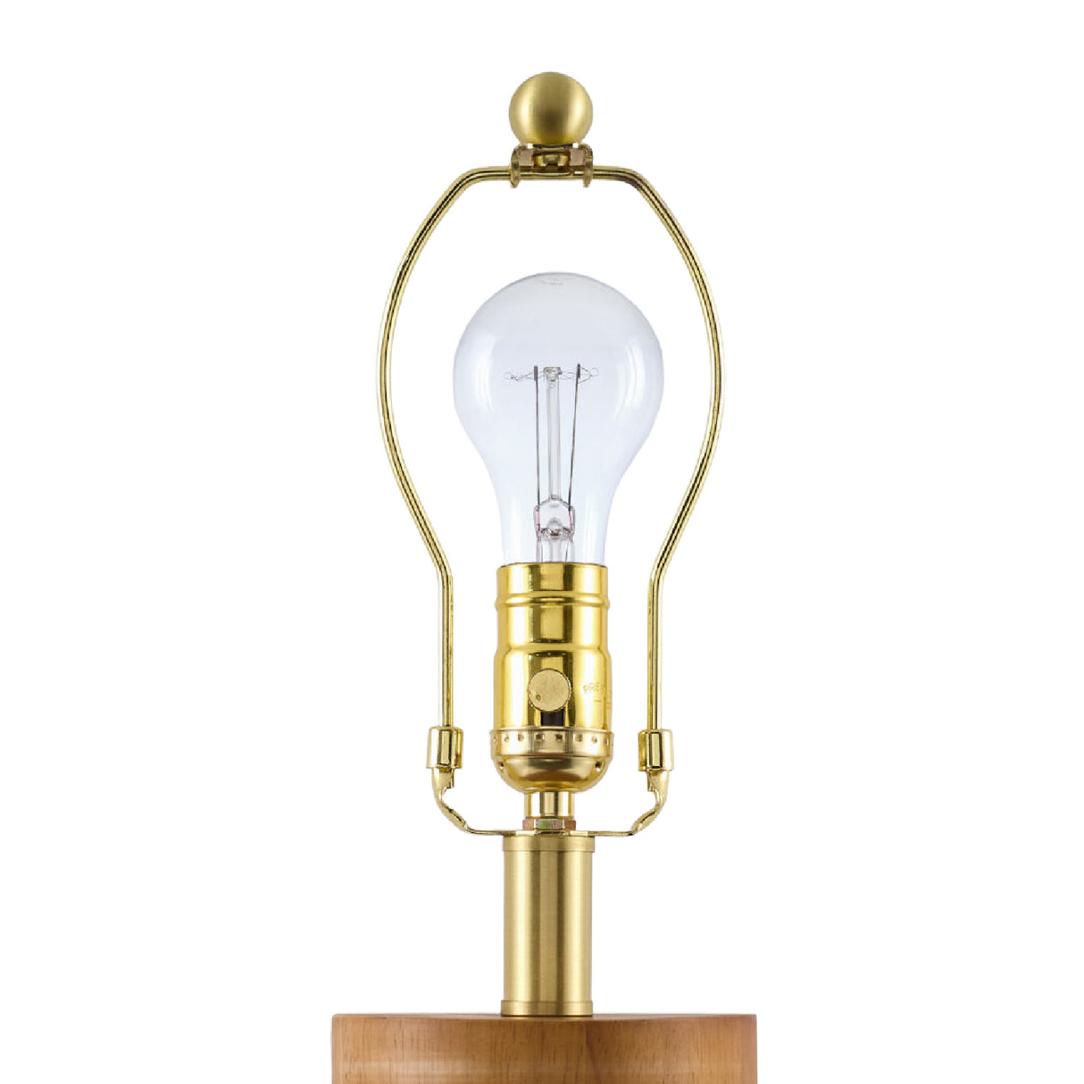 Modern European furniture - Painted Brown Rubberwood Table Lamp - www.oroa.com | Oroa.com