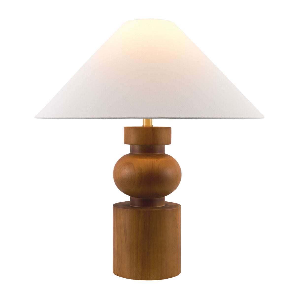 Modern European furniture - Painted Brown Rubberwood Table Lamp - www.oroa.com | Oroa.com