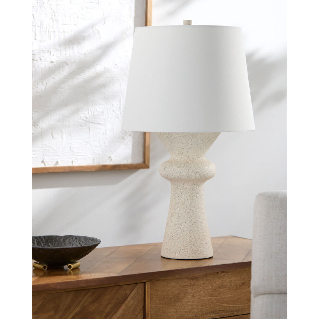Modern European furniture - White Modern Accent Table Lamp - www.oroa.com | Oroa.com
