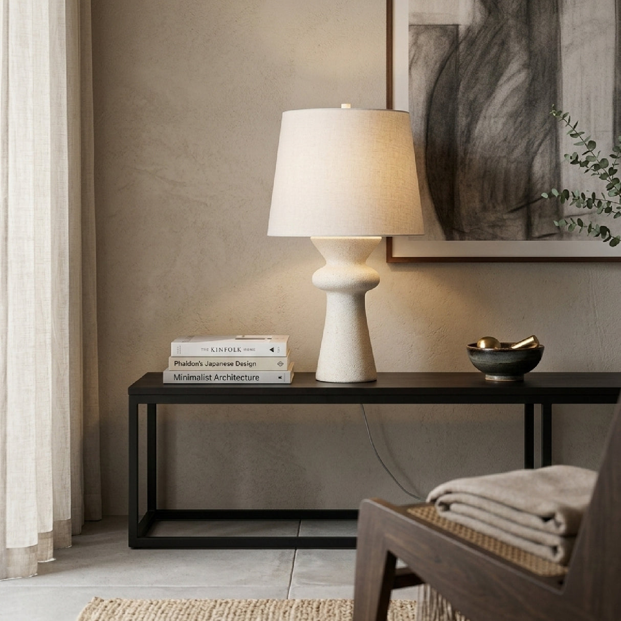 Modern European furniture - White Modern Accent Table Lamp - www.oroa.com | Oroa.com
