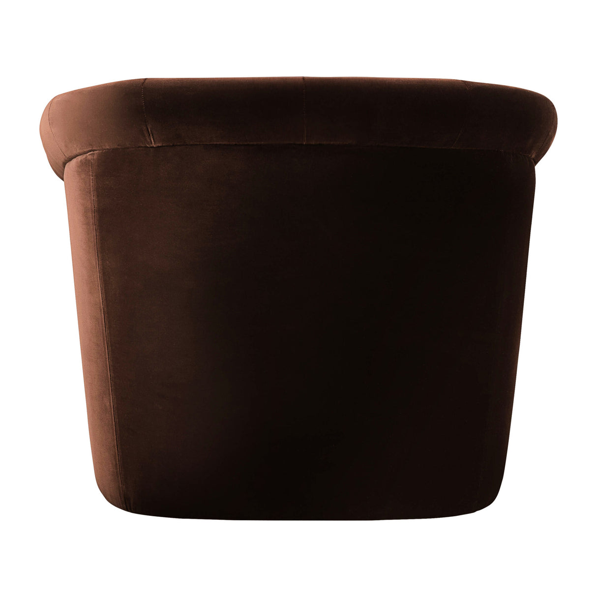 Modern European furniture - Brown Cotton Swivel Chair - www.oroa.com | Oroa.com