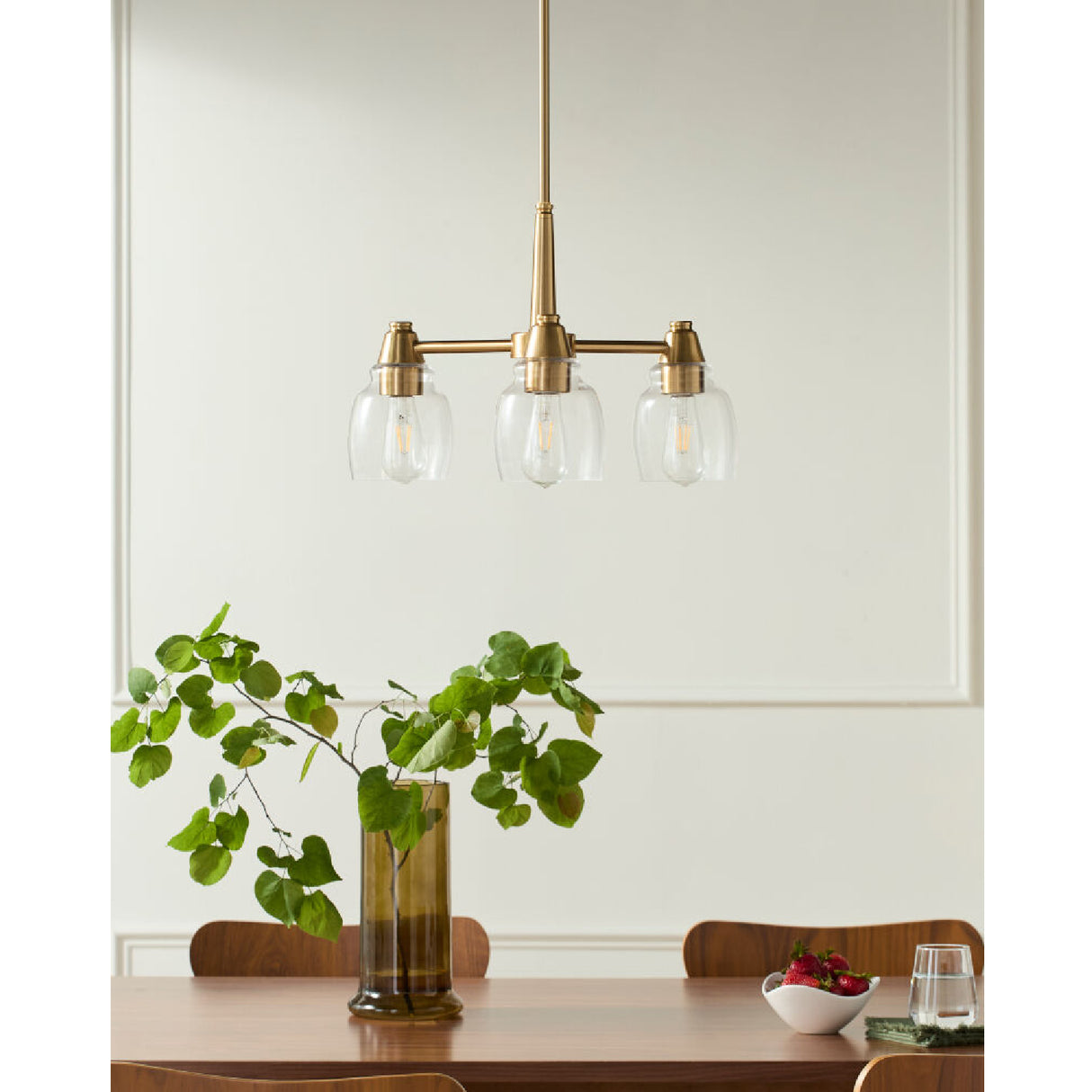 Modern European furniture - Iron Framed Glass Chandelier - www.oroa.com | Oroa.com