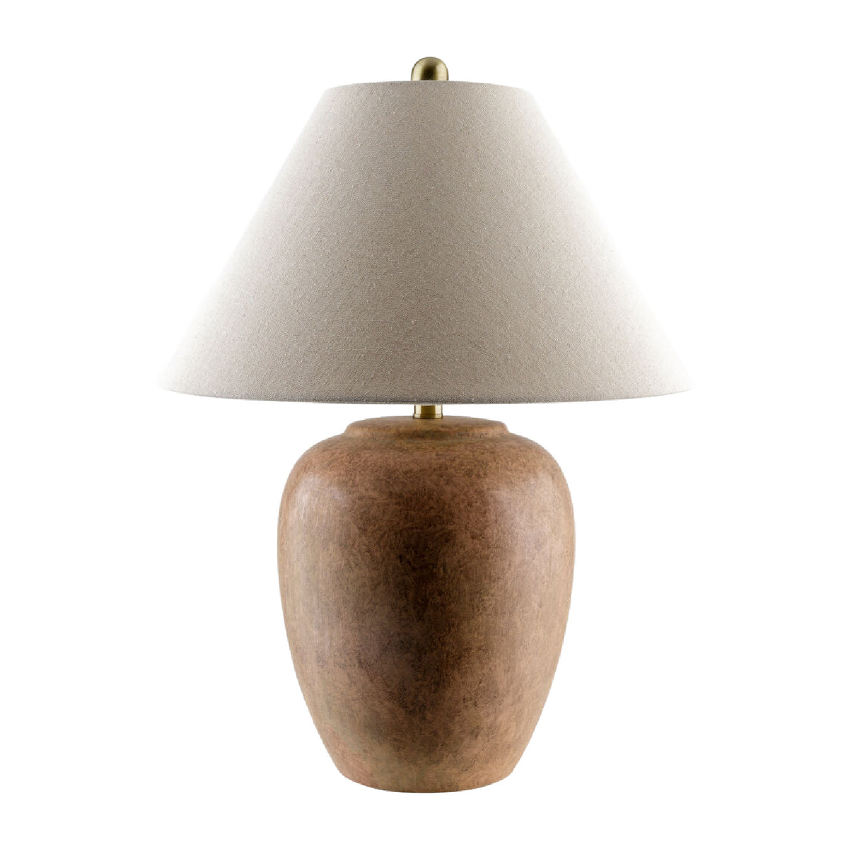 Modern European furniture - Glazed Brown Ceramic Table Lamp - www.oroa.com | Oroa.com