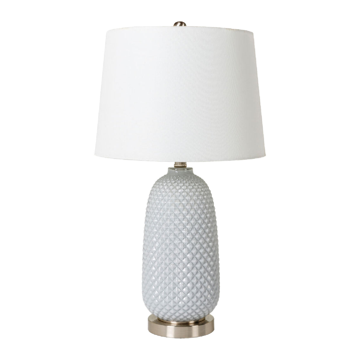 Modern European furniture - Gray Textured Glass Table Lamp - www.oroa.com | Oroa.com