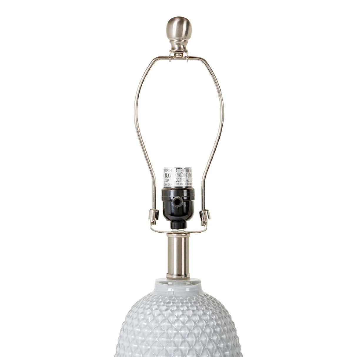 Modern European furniture - Gray Textured Glass Table Lamp - www.oroa.com | Oroa.com