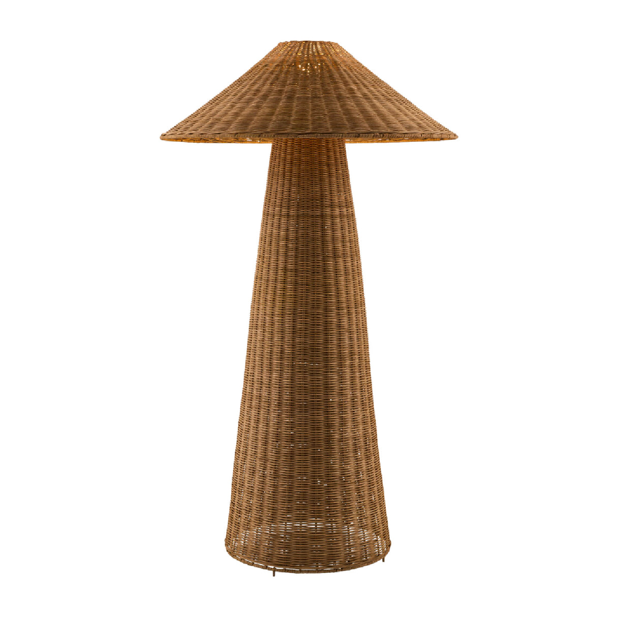 Modern European furniture - Brown Rattan Accent Floor Lamp - www.oroa.com | Oroa.com