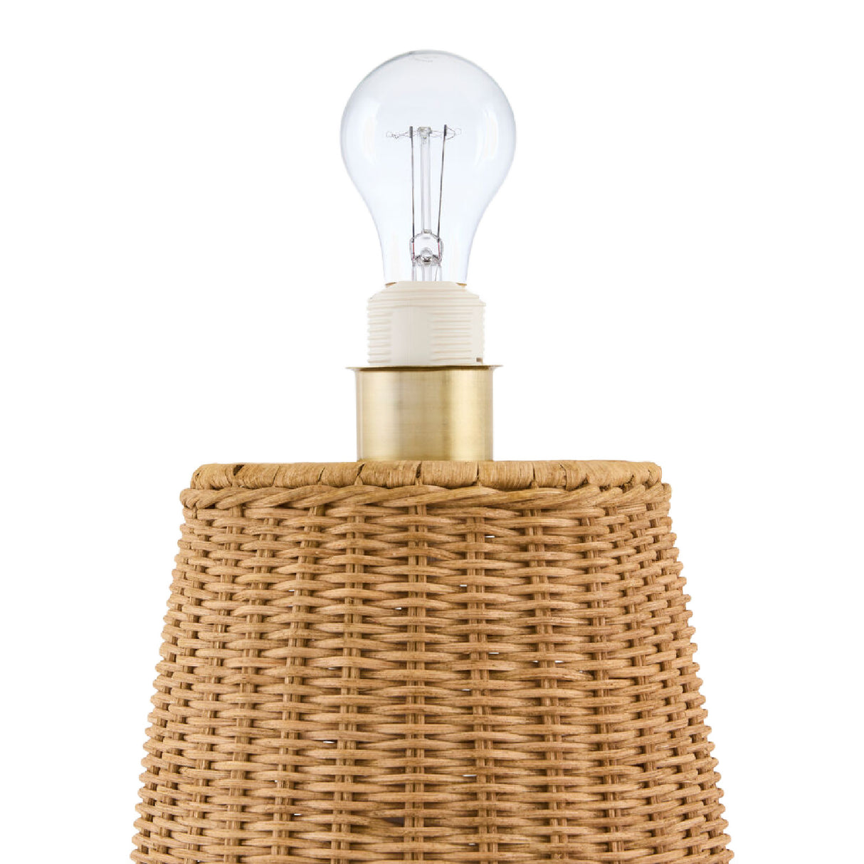 Modern European furniture - Brown Rattan Accent Floor Lamp - www.oroa.com | Oroa.com