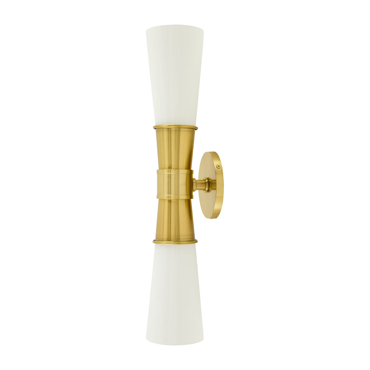 Modern European furniture - White Glass 2-Light Wall Lamp - www.oroa.com | Oroa.com