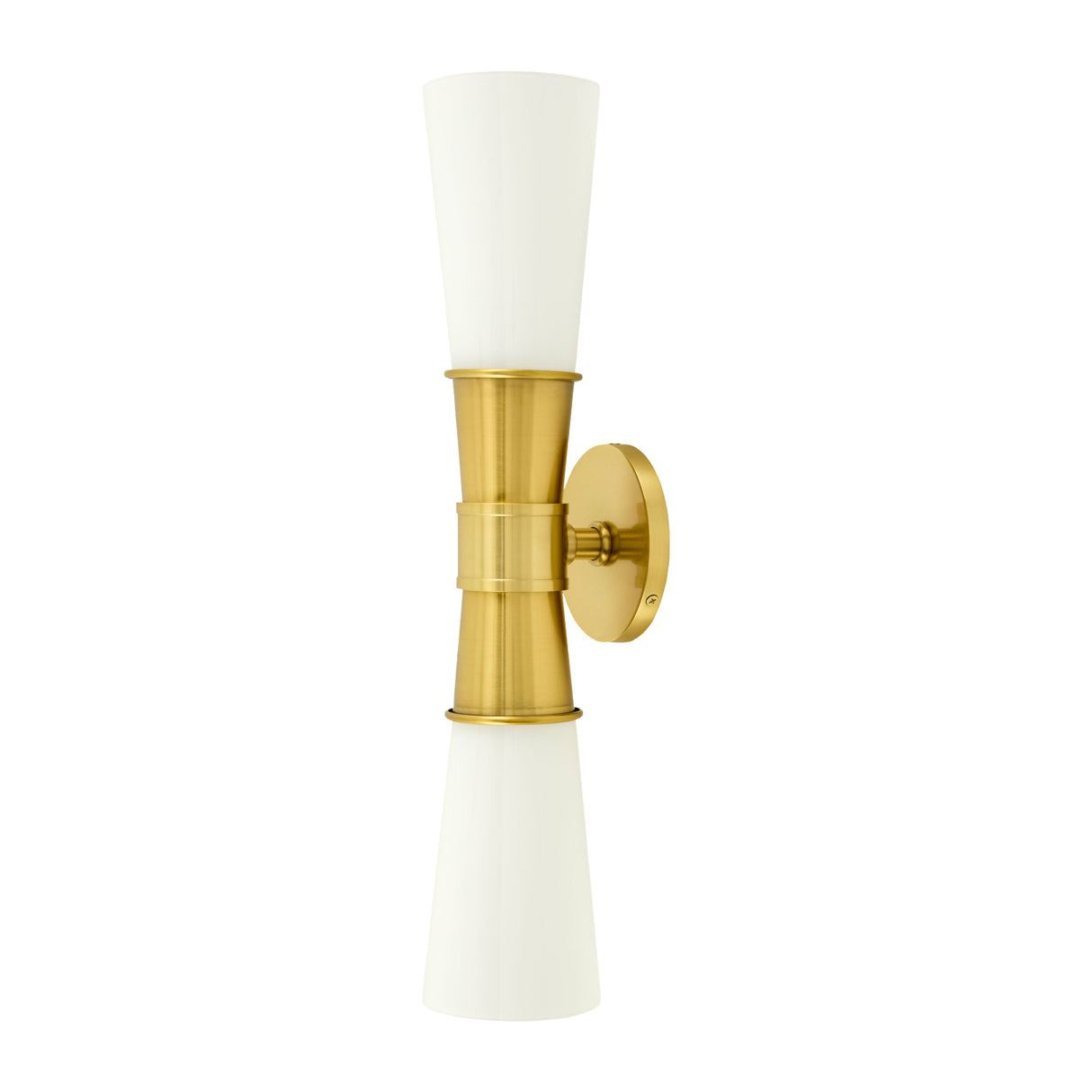 Modern European furniture - White Glass 2-Light Wall Lamp - www.oroa.com | Oroa.com