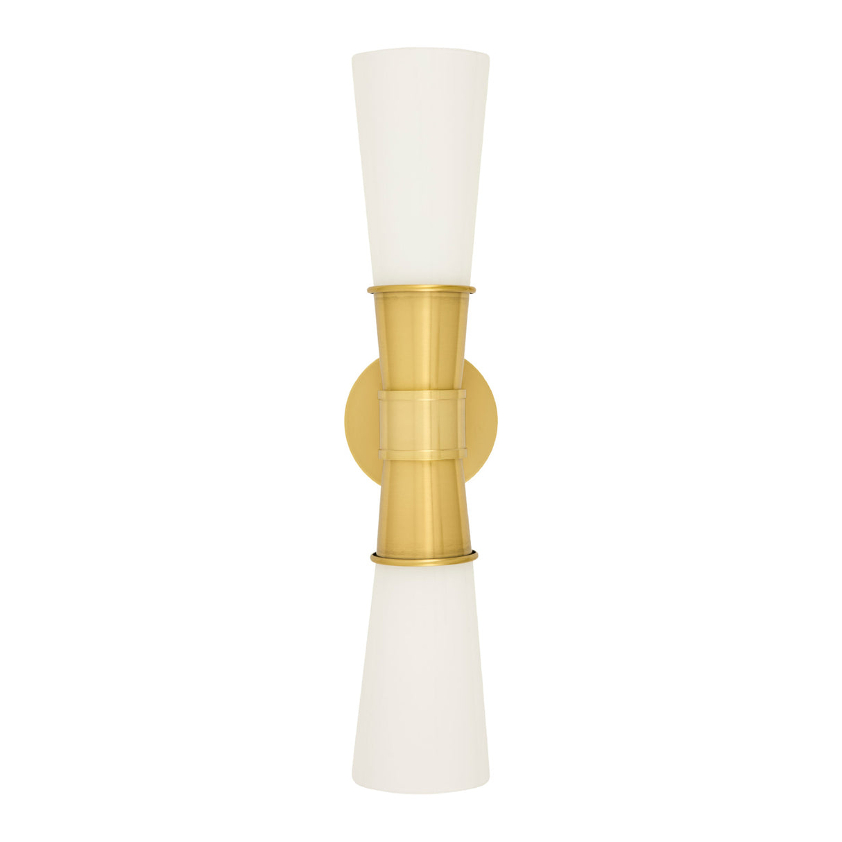 Modern European furniture - White Glass 2-Light Wall Lamp - www.oroa.com | Oroa.com