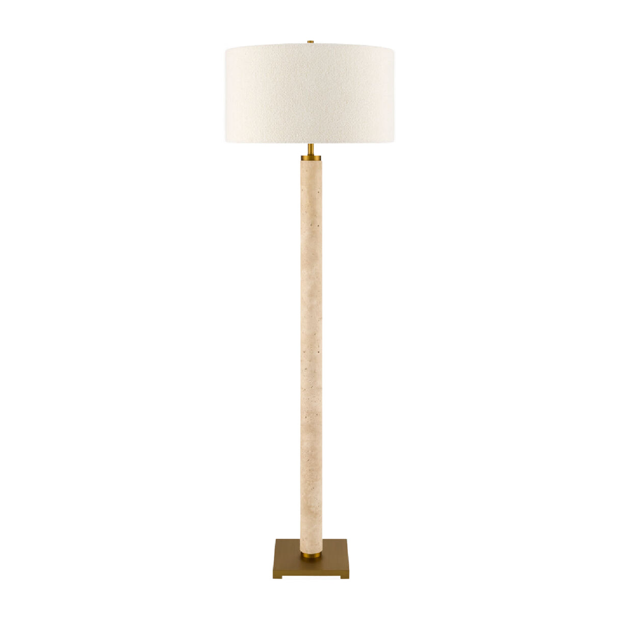Modern European furniture - Beige Marble Accent Floor Lamp - www.oroa.com | Oroa.com