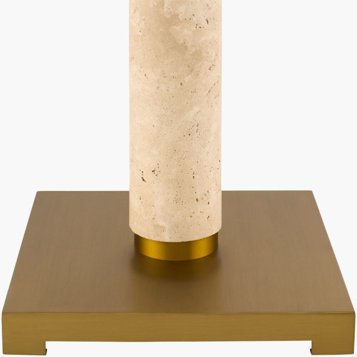 Modern European furniture - Beige Marble Accent Floor Lamp - www.oroa.com | Oroa.com