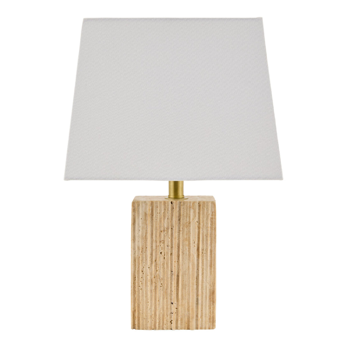 Modern European furniture - Brown Travertine Accent Table Lamp - www.oroa.com | Oroa.com