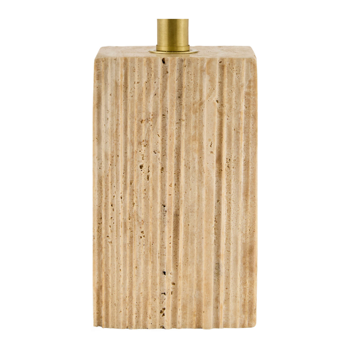 Modern European furniture - Brown Travertine Accent Table Lamp - www.oroa.com | Oroa.com