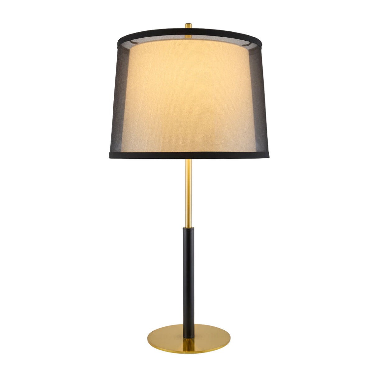 Modern European furniture - Black Linen Accent Table Lamp - www.oroa.com | Oroa.com