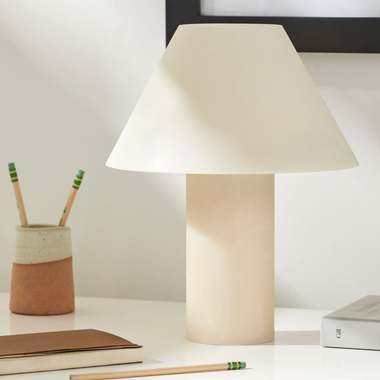 Modern European furniture - Ivory Empire Linen Table Lamp - www.oroa.com | Oroa.com
