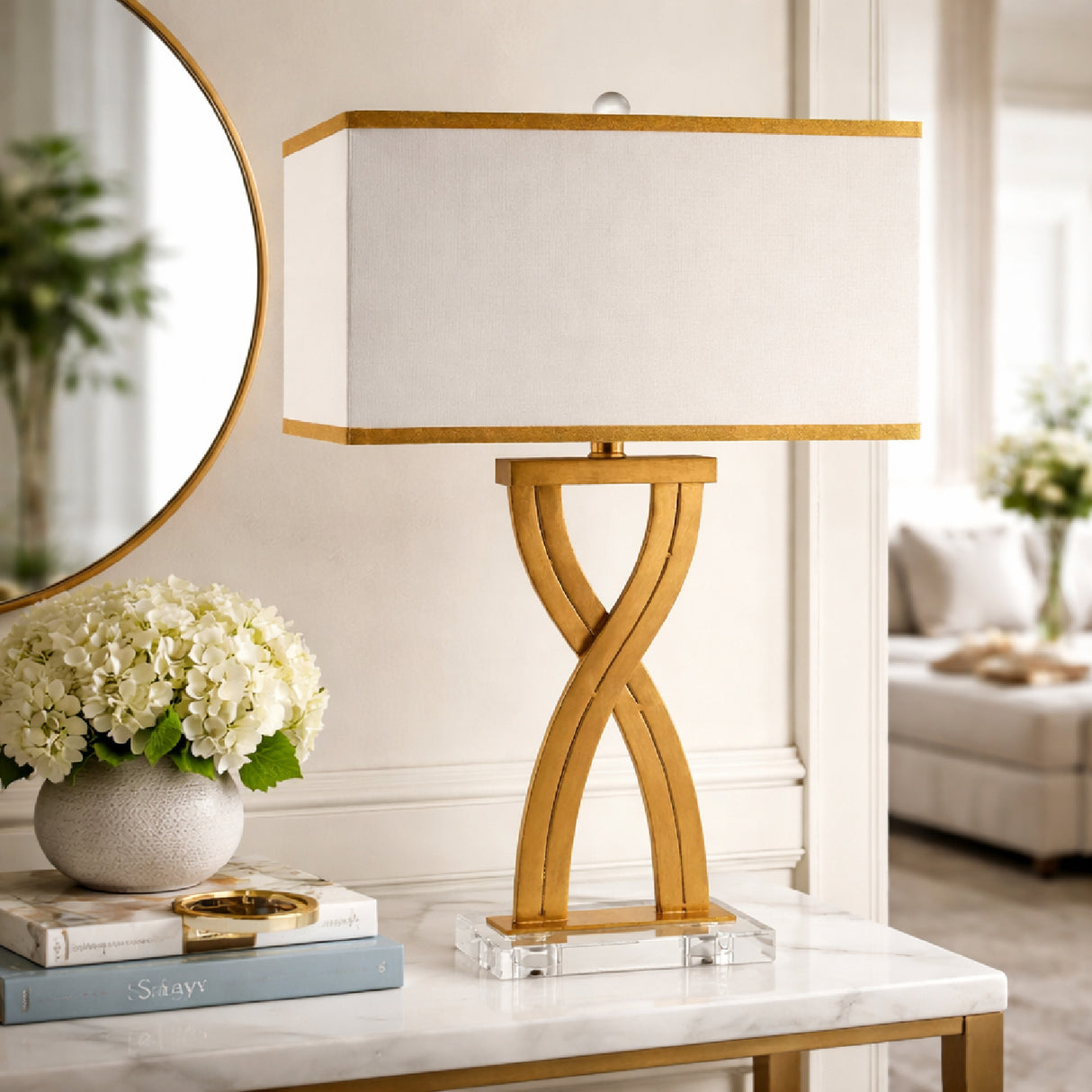 Modern European furniture - Infinity Base Accent Table Lamp - www.oroa.com | Oroa.com