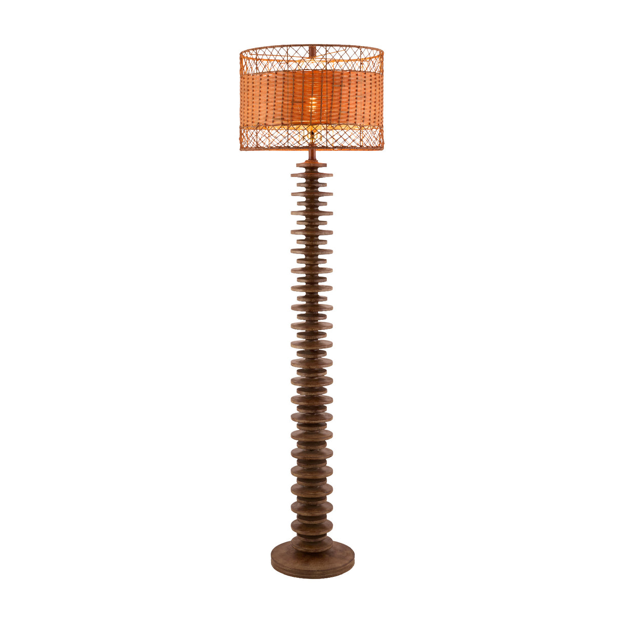 Modern European furniture - Stacked Circular Base Floor Lamp - www.oroa.com | Oroa.com