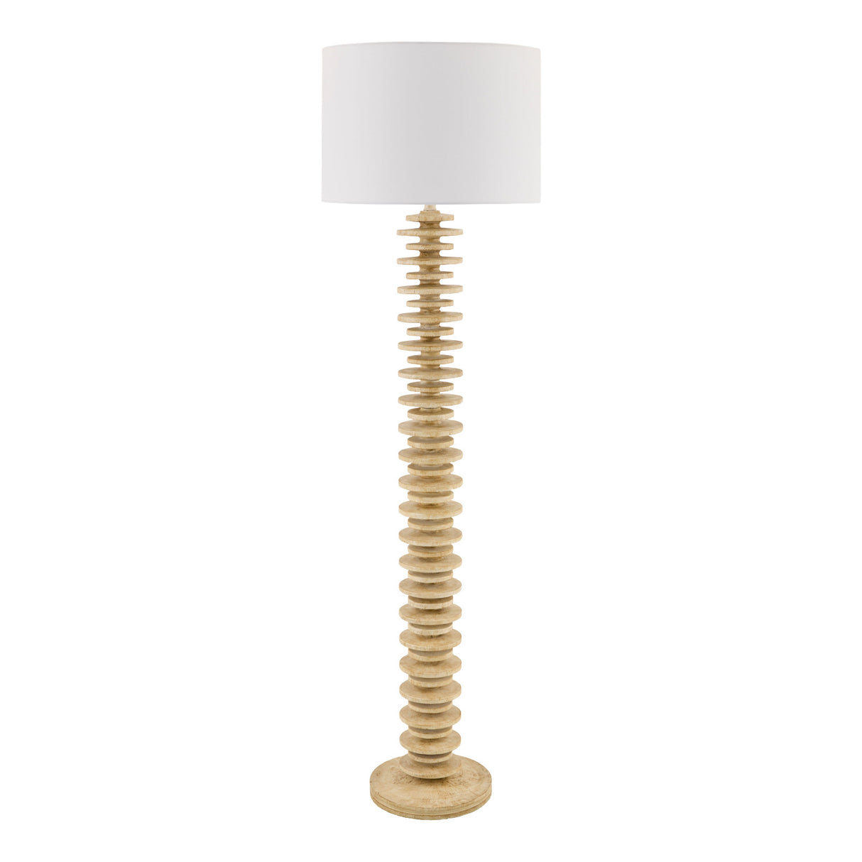 Modern European furniture - Stacked Circular Base Floor Lamp - www.oroa.com | Oroa.com