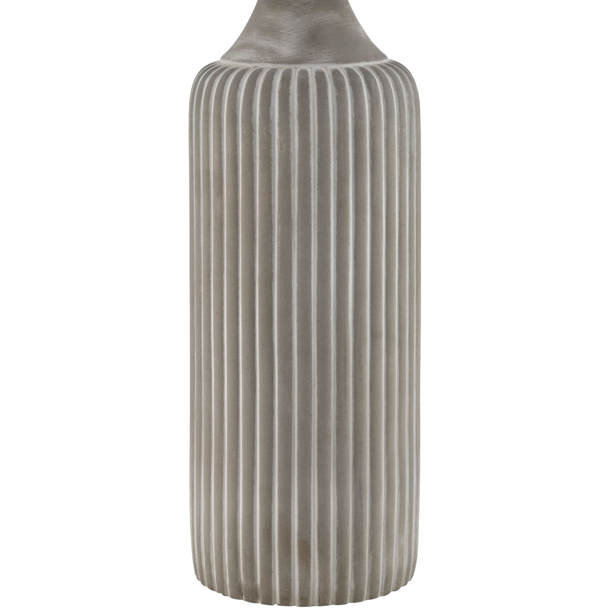 Modern European furniture - Reeded Gray Concrete Table Lamp - www.oroa.com | Oroa.com