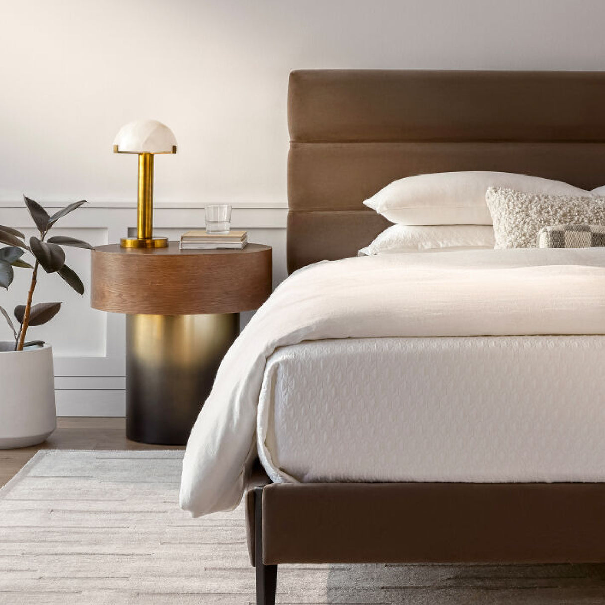 Modern European furniture - White Stone Dome Table Lamp - www.oroa.com | Oroa.com