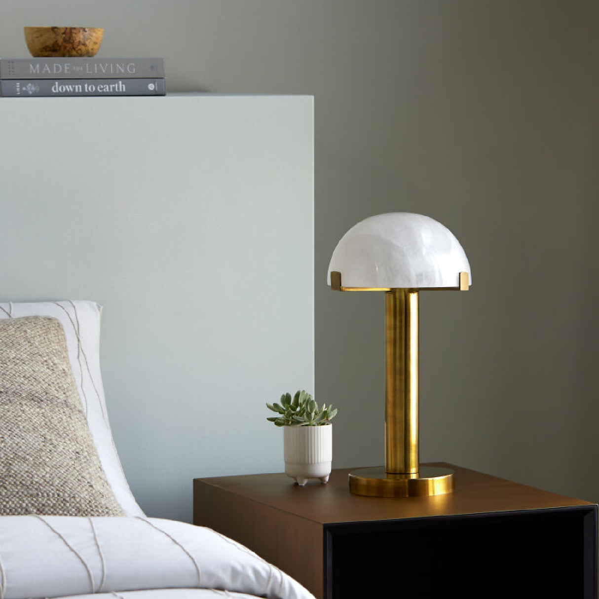 Modern European furniture - White Stone Dome Table Lamp - www.oroa.com | Oroa.com