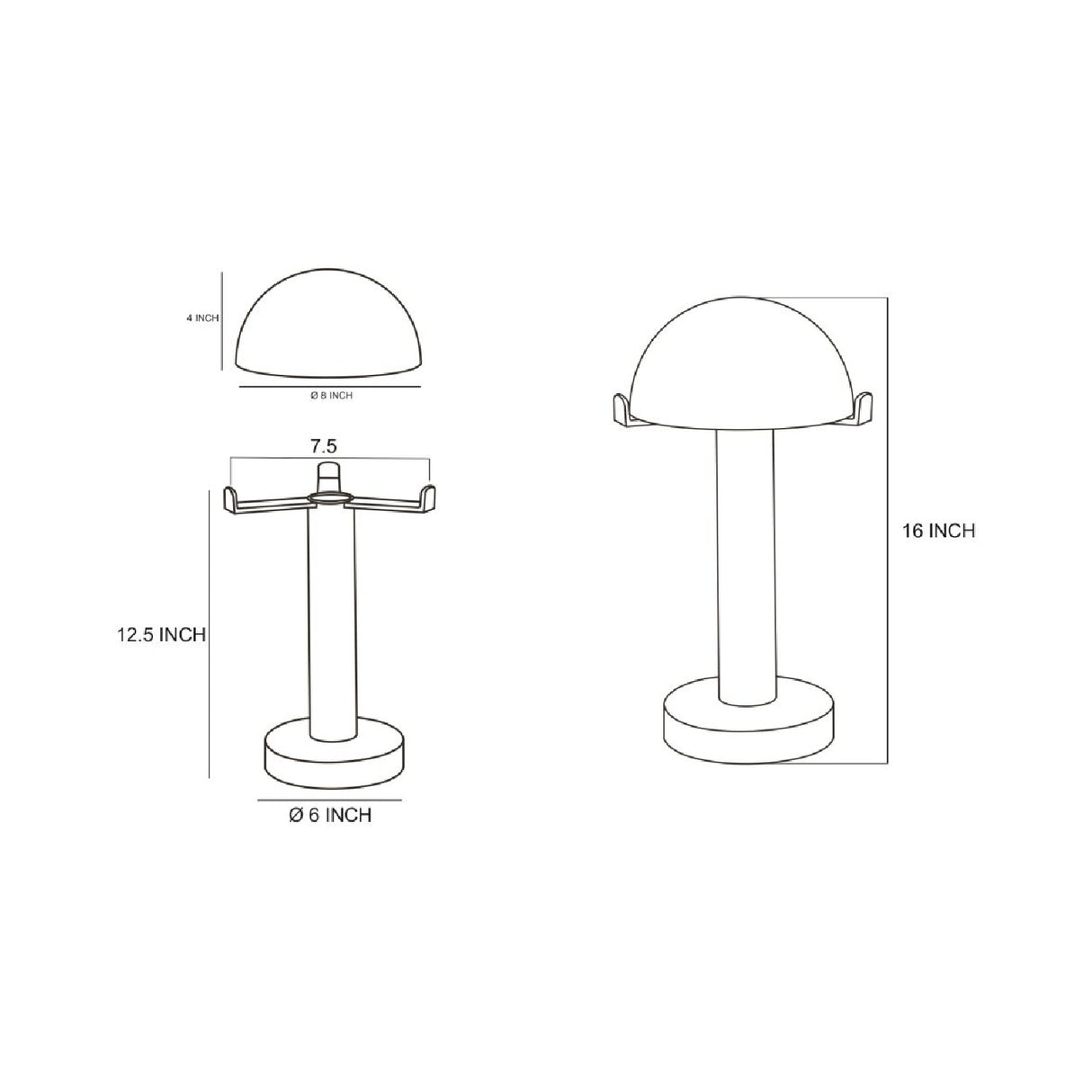 Modern European furniture - White Stone Dome Table Lamp - www.oroa.com | Oroa.com