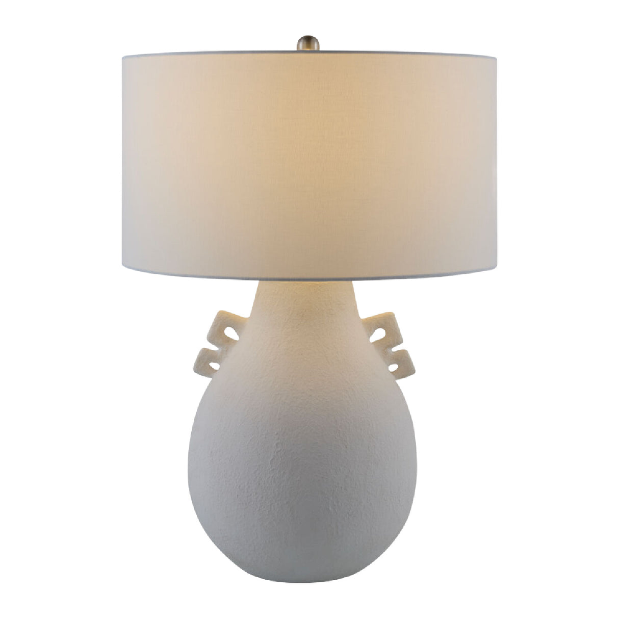 Modern European furniture - Glazed White Ceramic Table Lamp - www.oroa.com | Oroa.com