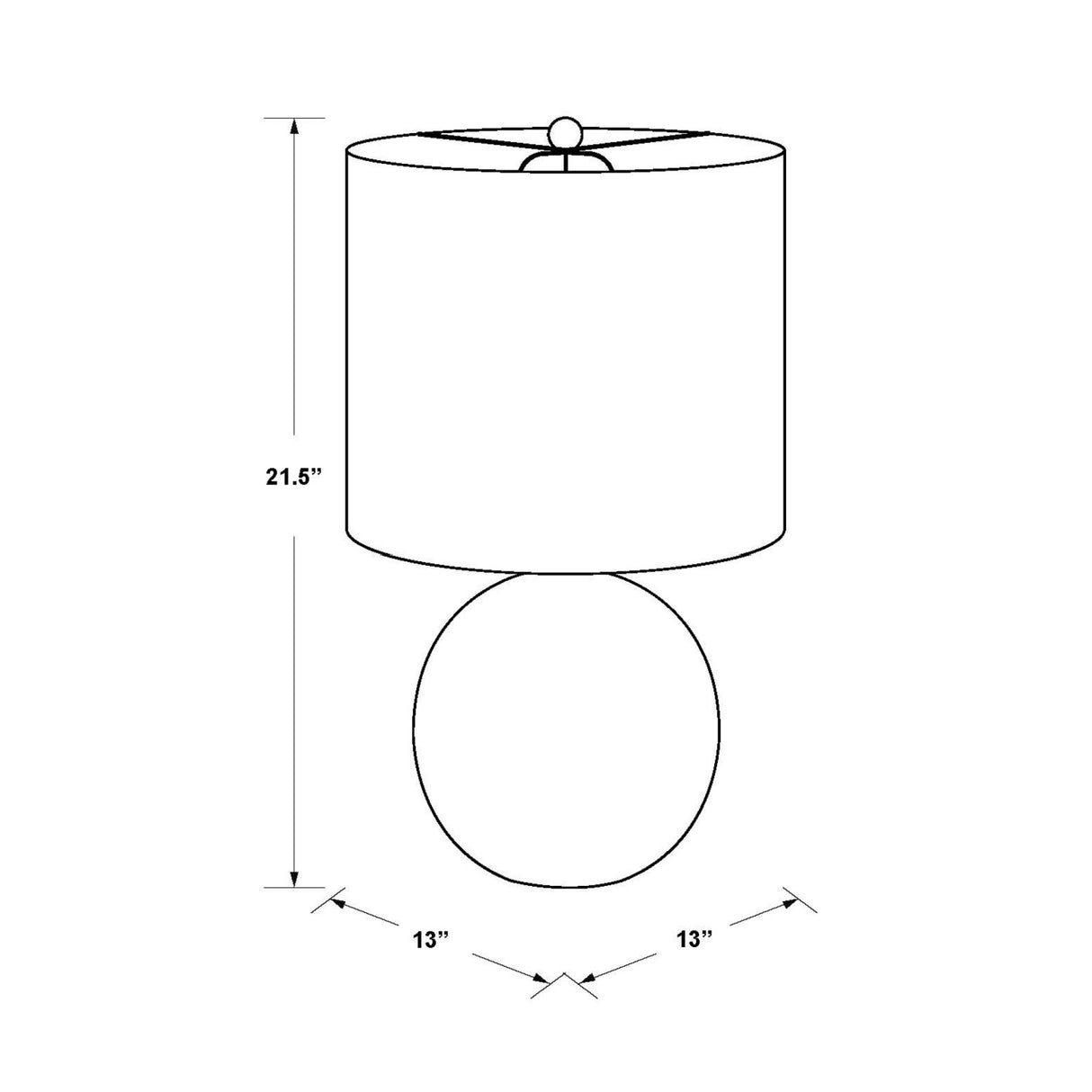 Modern European furniture - White Ceramic Sphere Table Lamp - www.oroa.com | Oroa.com