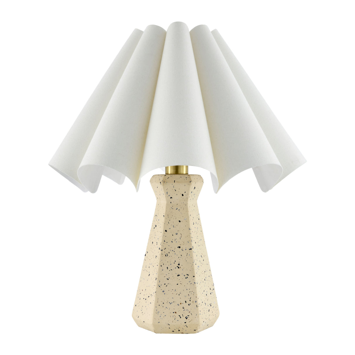 Modern European furniture - Scalloped White Cotton Table Lamp - www.oroa.com | Oroa.com