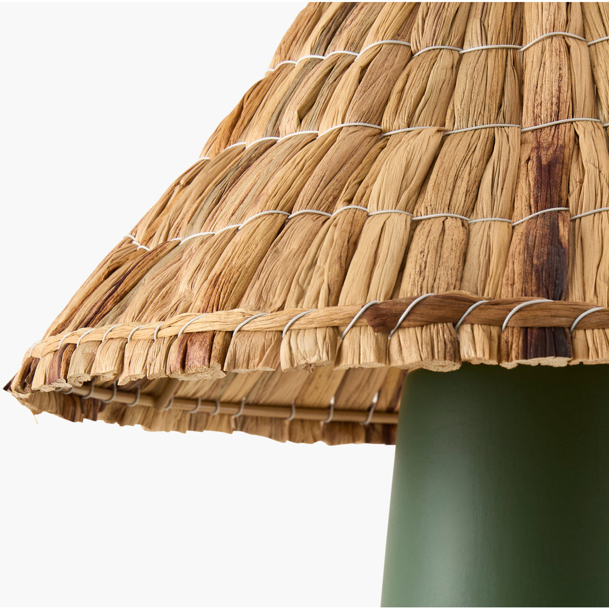 Modern European furniture - Seagrass Shade Ceramic Table Lamp - www.oroa.com | Oroa.com