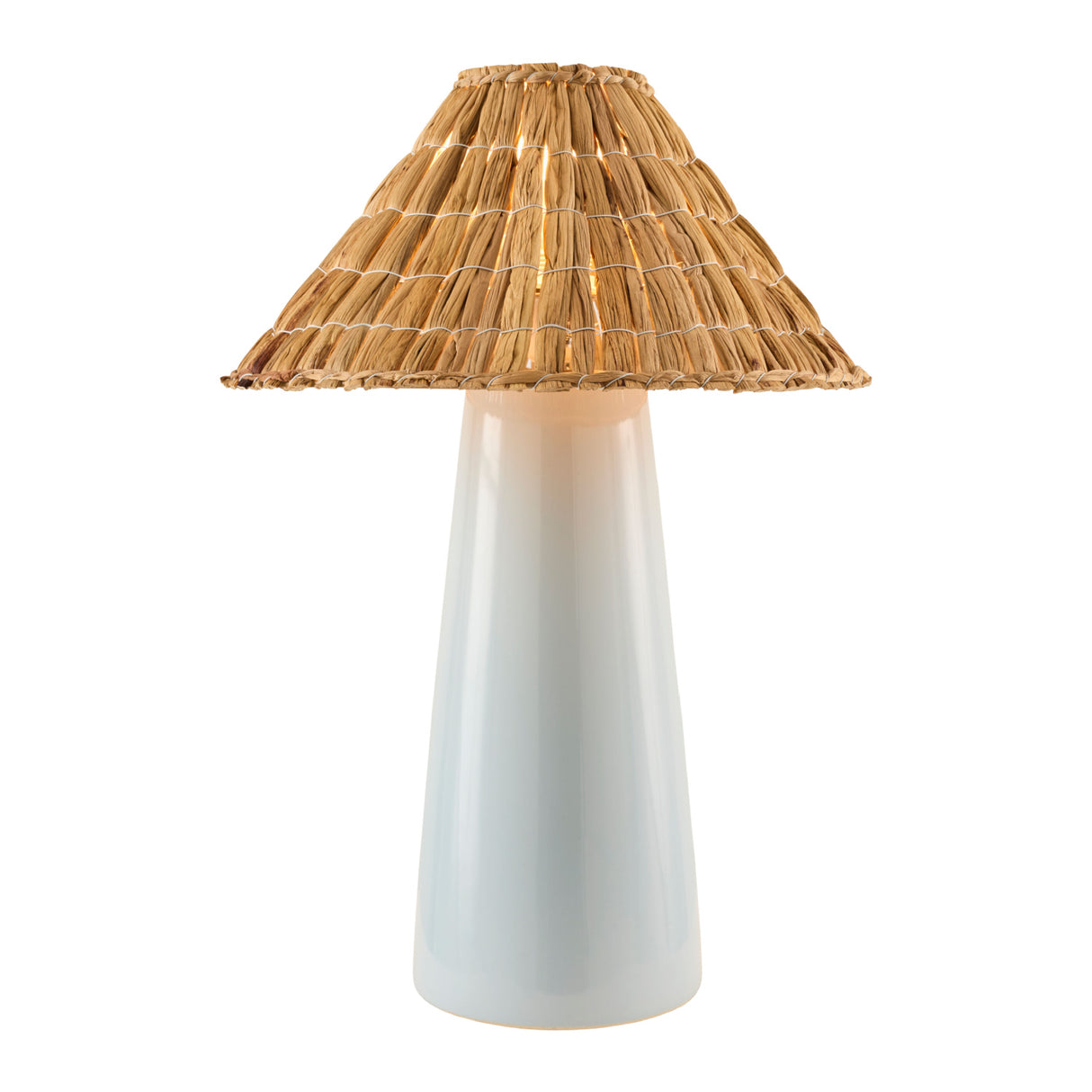 Modern European furniture - Seagrass Shade Ceramic Table Lamp - www.oroa.com | Oroa.com