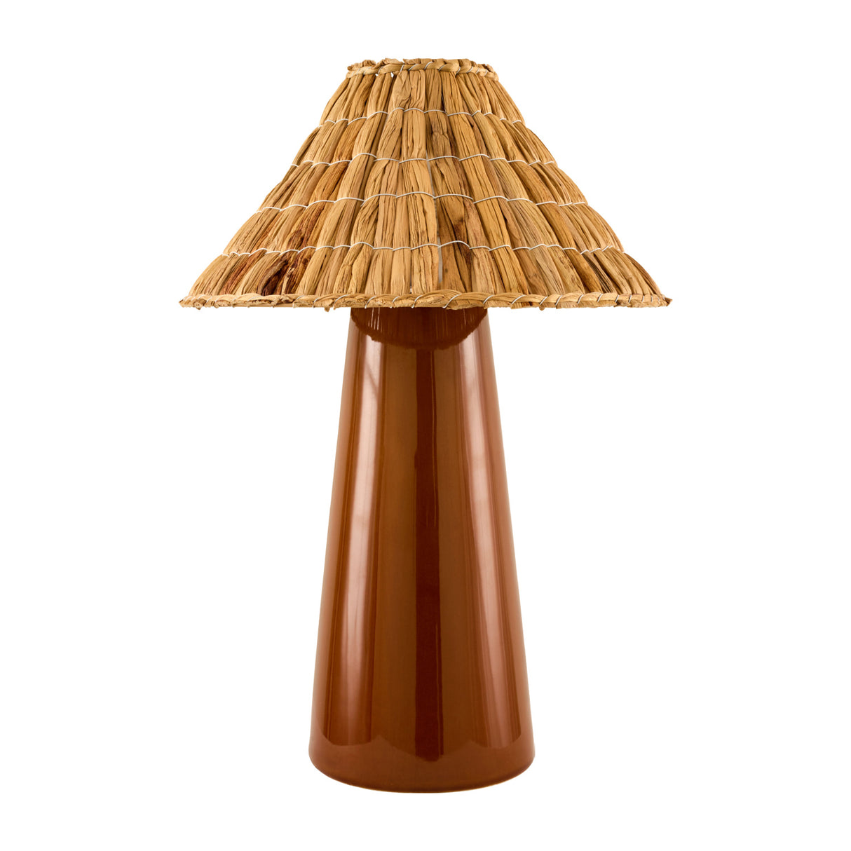 Modern European furniture - Seagrass Shade Ceramic Table Lamp - www.oroa.com | Oroa.com