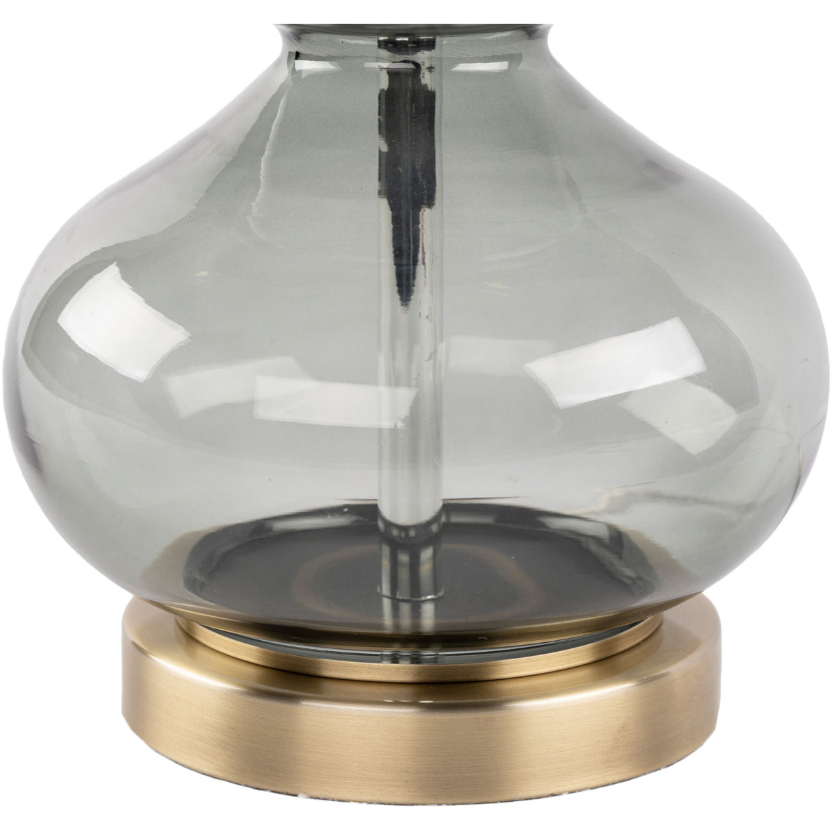 Modern European furniture - Gray Glass Accent Table Lamp - www.oroa.com | Oroa.com