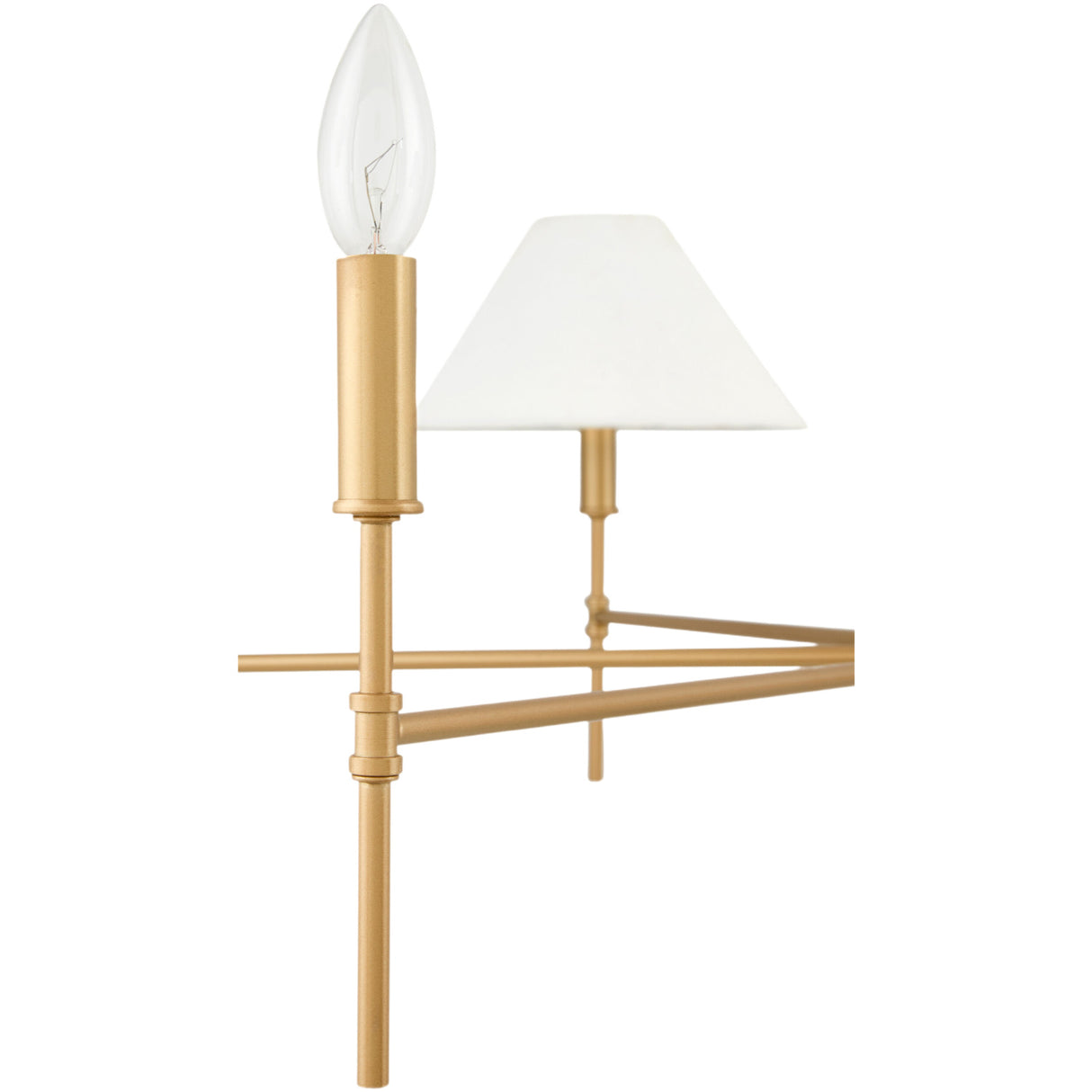 Modern European furniture - White Linen 6-Light Chandelier - www.oroa.com | Oroa.com