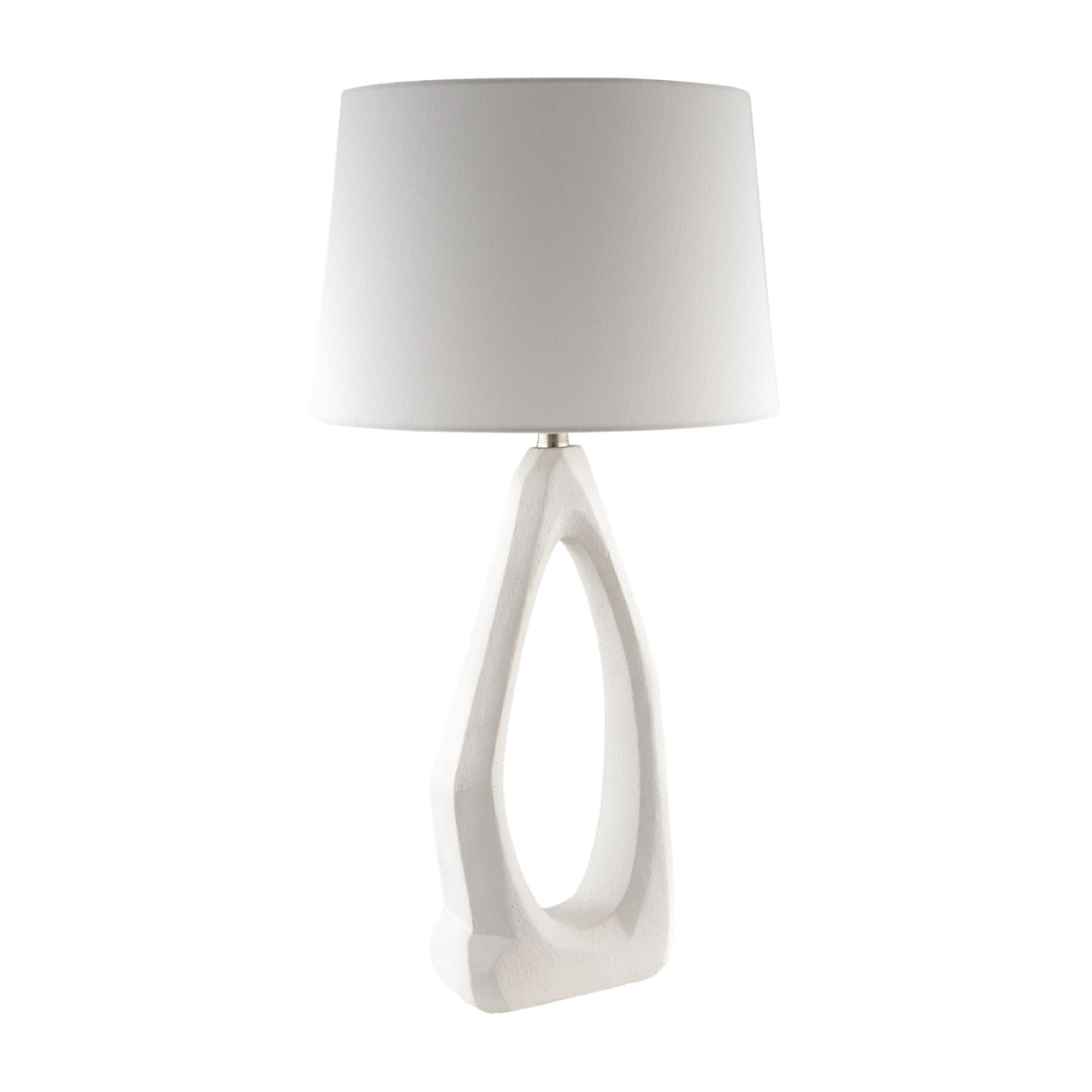 Modern European furniture - White Carved Base Table Lamp - www.oroa.com | Oroa.com