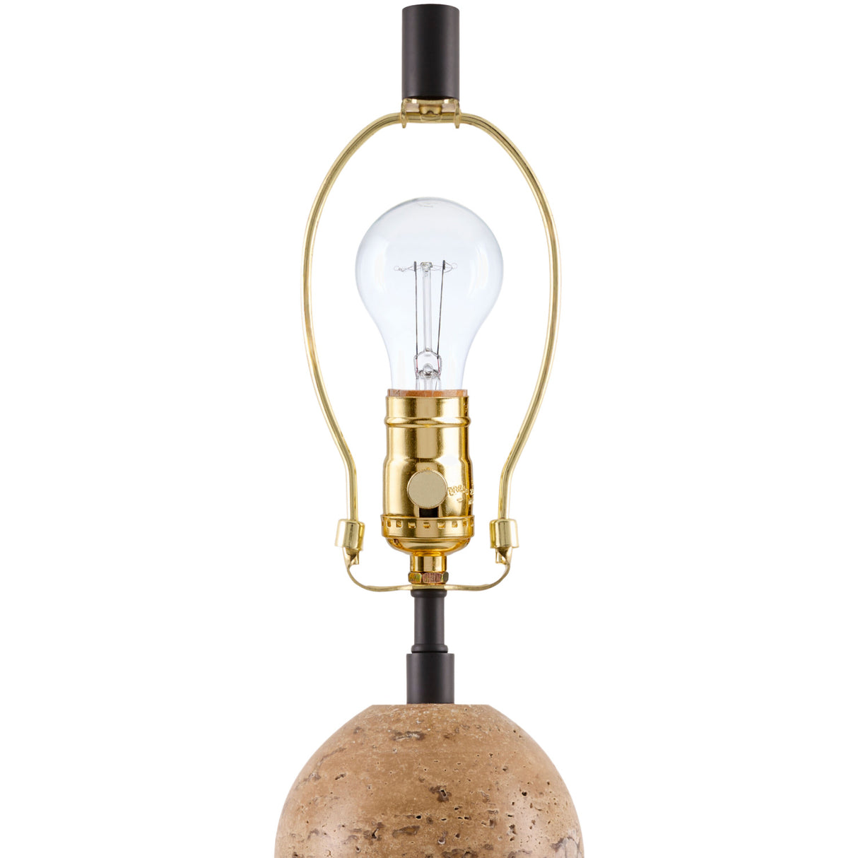 Modern European furniture - Yellow Travertine Accent Floor Lamp - www.oroa.com | Oroa.com