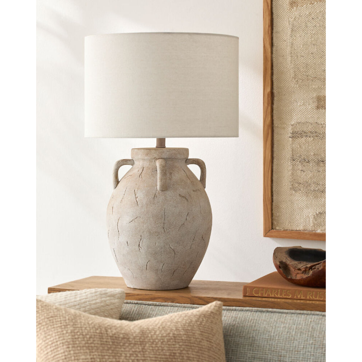 Modern European furniture - Crackle Ceramic Accent Table Lamp - www.oroa.com | Oroa.com