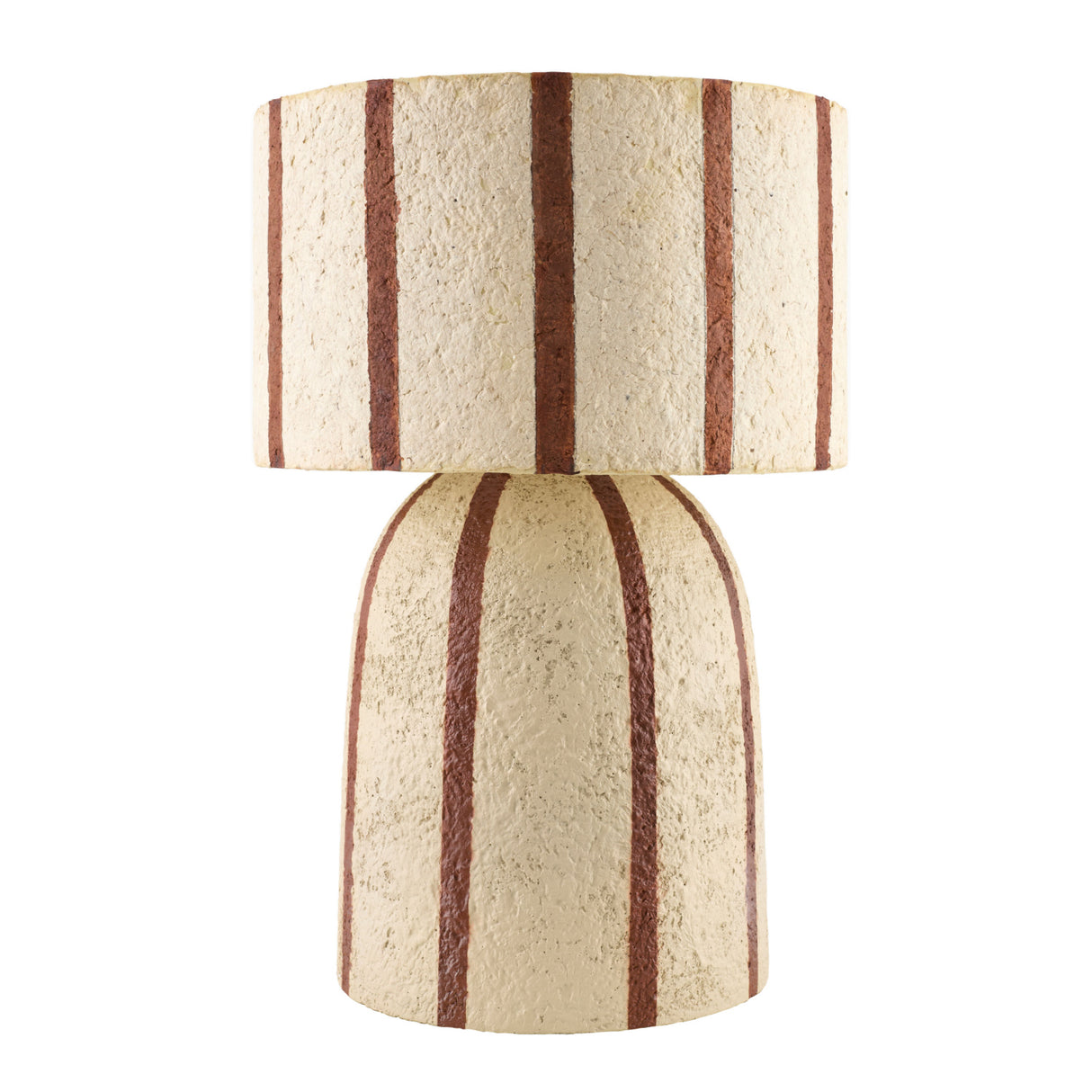 Modern European furniture - Beige Striped Accent Table Lamp - www.oroa.com | Oroa.com