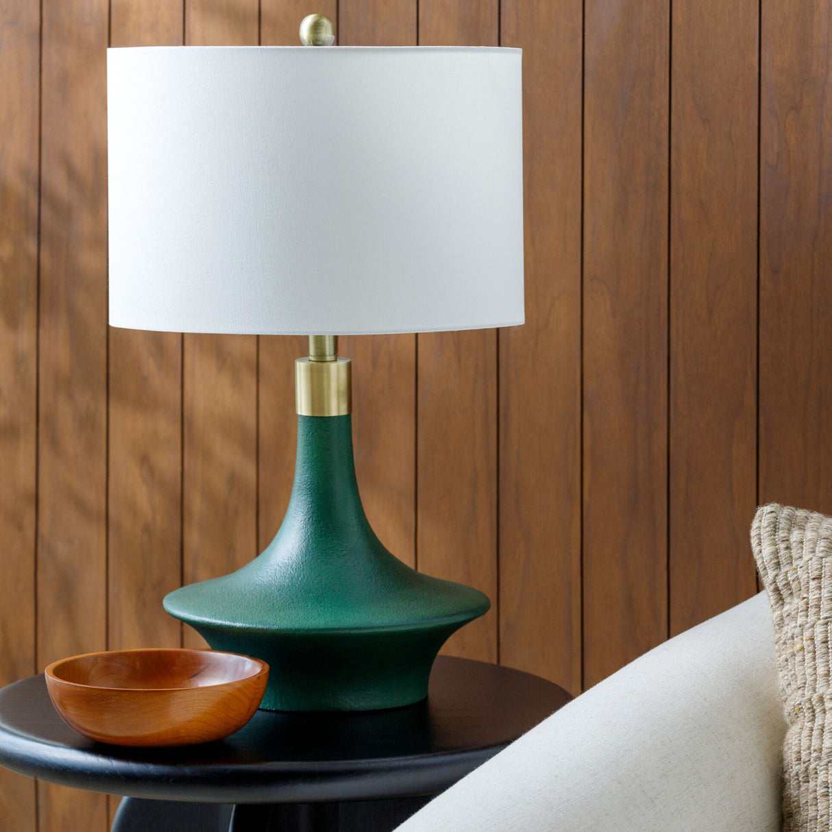 Modern European furniture - Painted Green Accent Table Lamp - www.oroa.com | Oroa.com