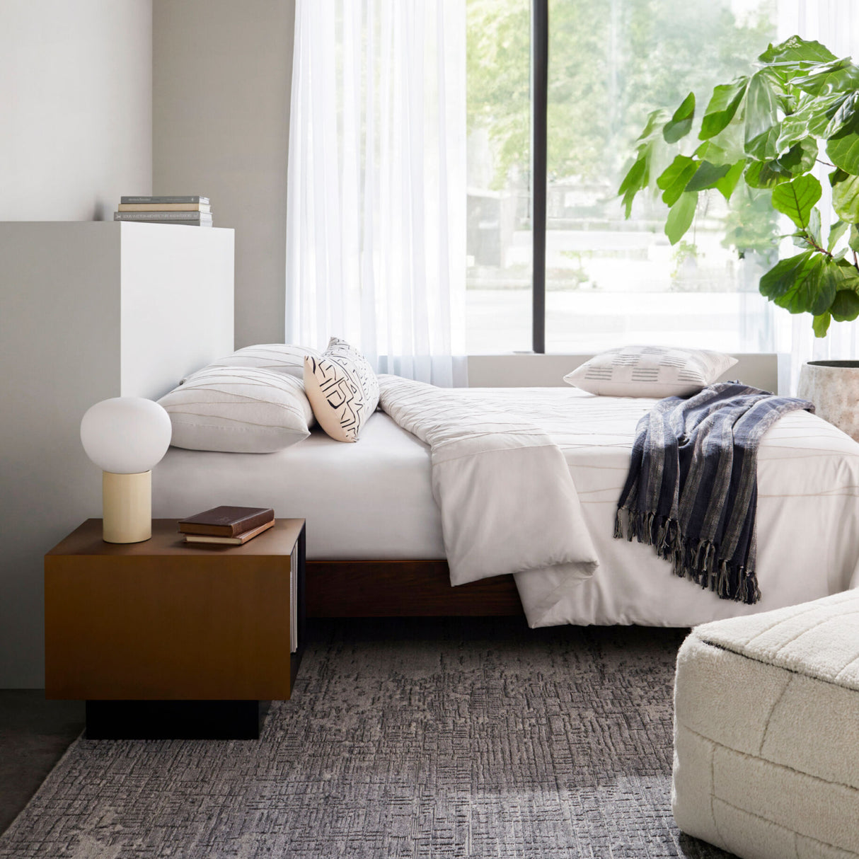 Modern European furniture - Round White Glass Table Lamp - www.oroa.com | Oroa.com