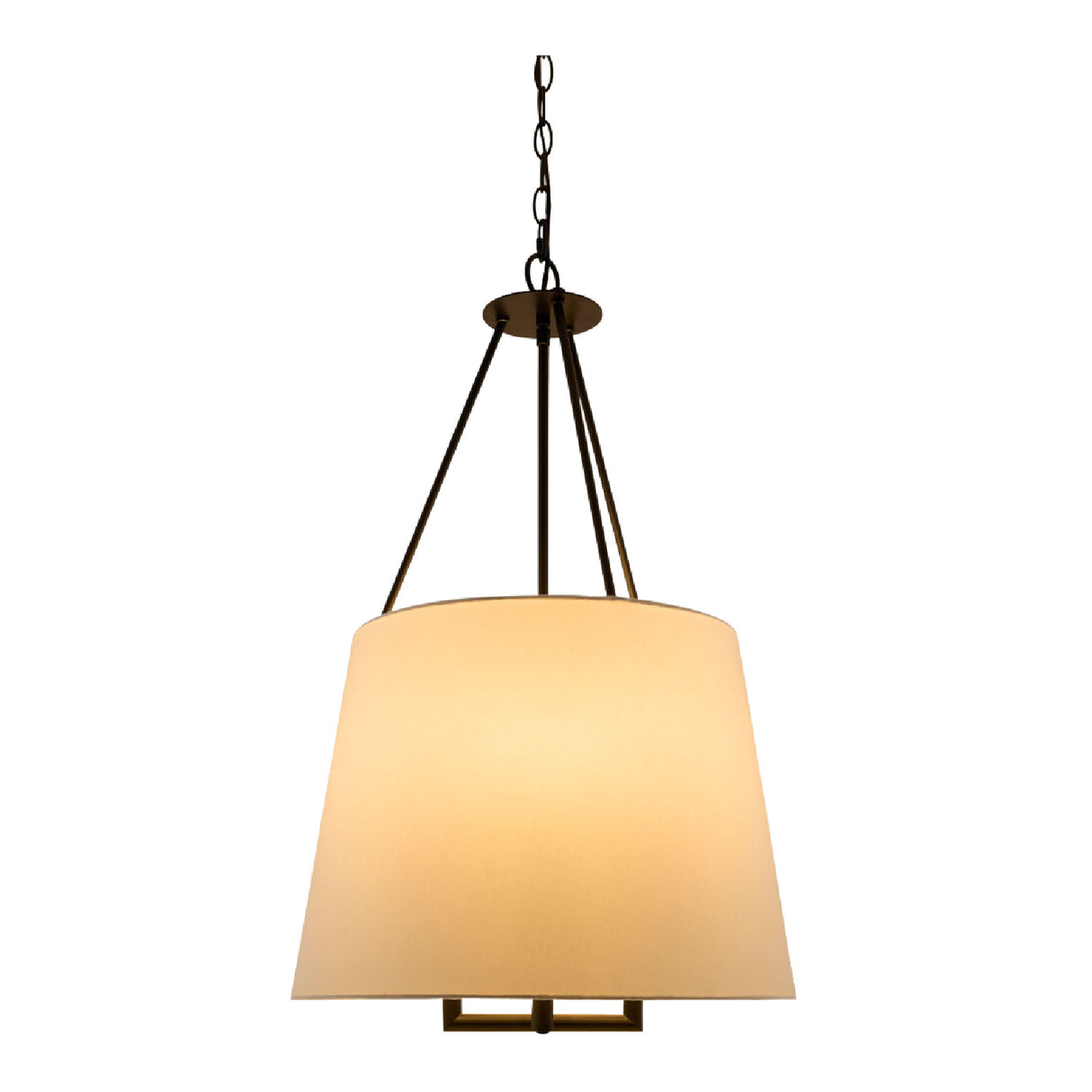 Modern European furniture - White Linen Chandelier - www.oroa.com | Oroa.com