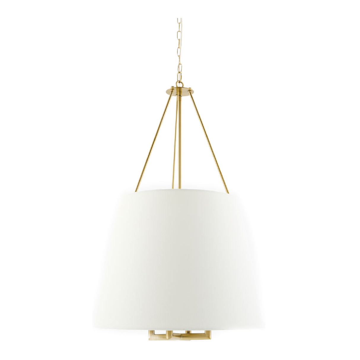 Modern European furniture - White Linen Chandelier - www.oroa.com | Oroa.com