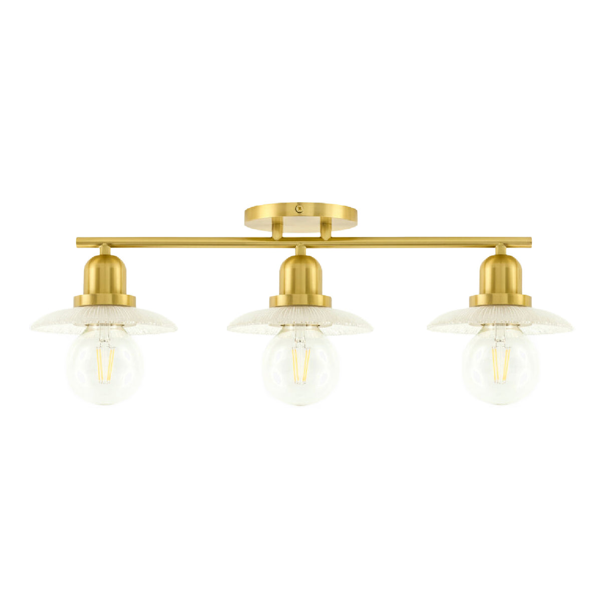 Modern European furniture - Gold Fixture Glass Wall Lamp - www.oroa.com | Oroa.com