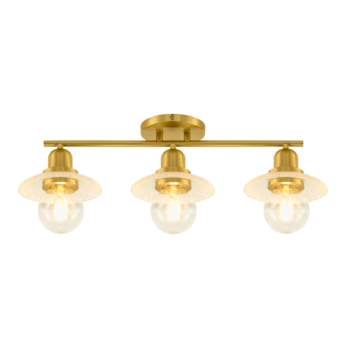 Modern European furniture - Gold Fixture Glass Wall Lamp - www.oroa.com | Oroa.com