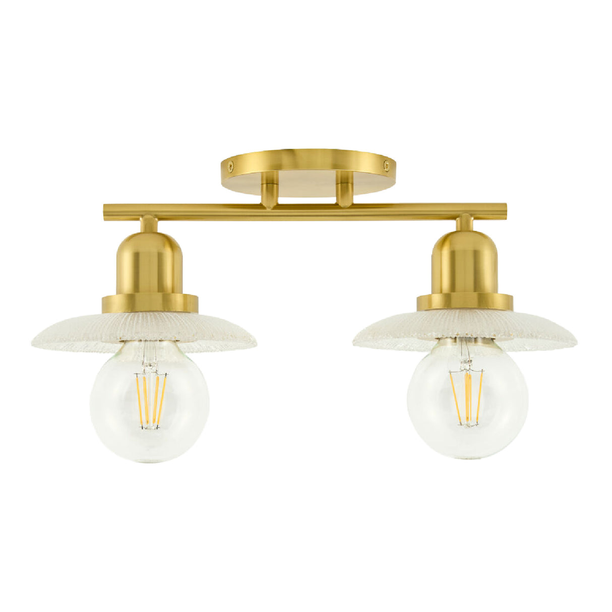 Modern European furniture - Gold Fixture Glass Wall Lamp - www.oroa.com | Oroa.com