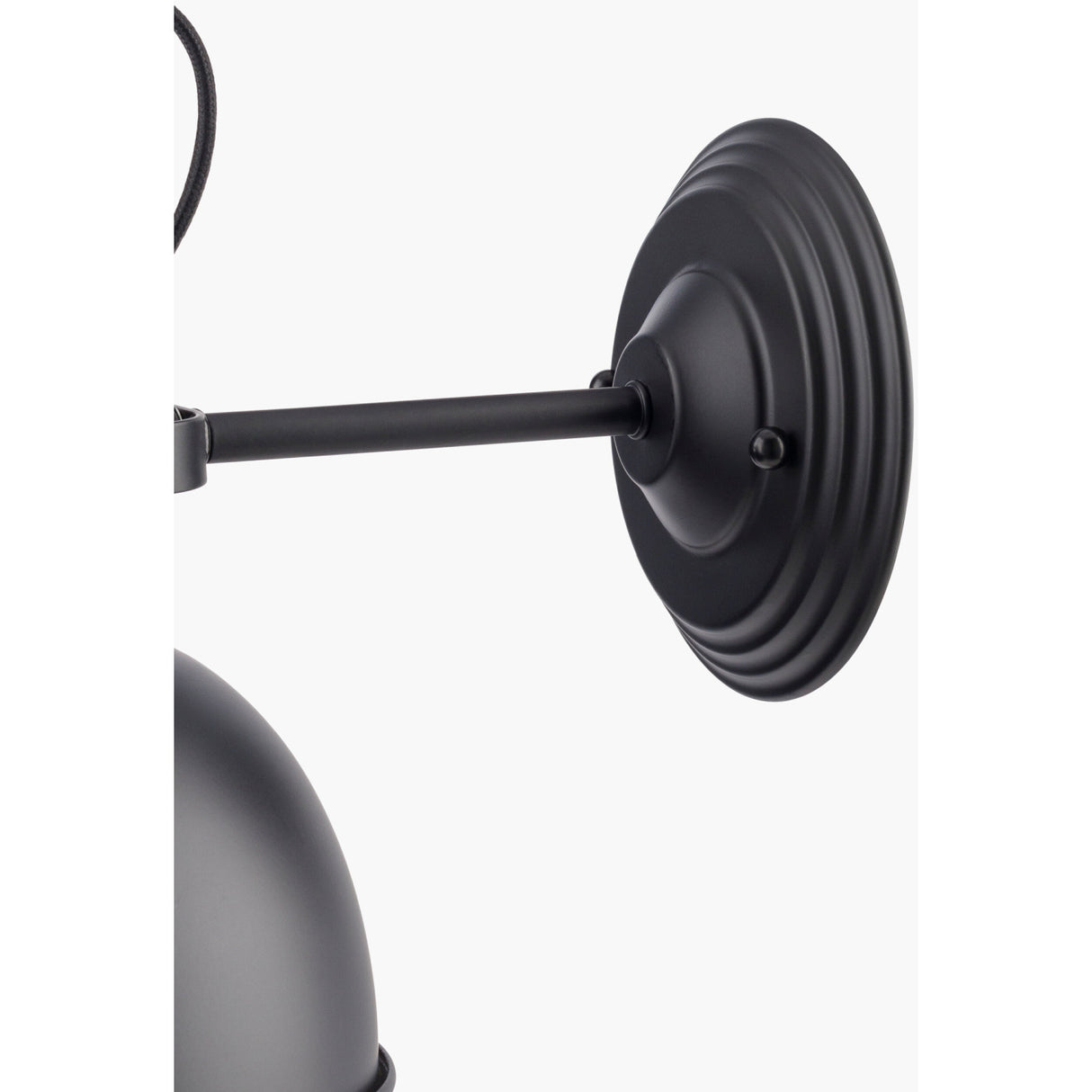Modern European furniture - Black Metal Dome Wall Lamp - www.oroa.com | Oroa.com