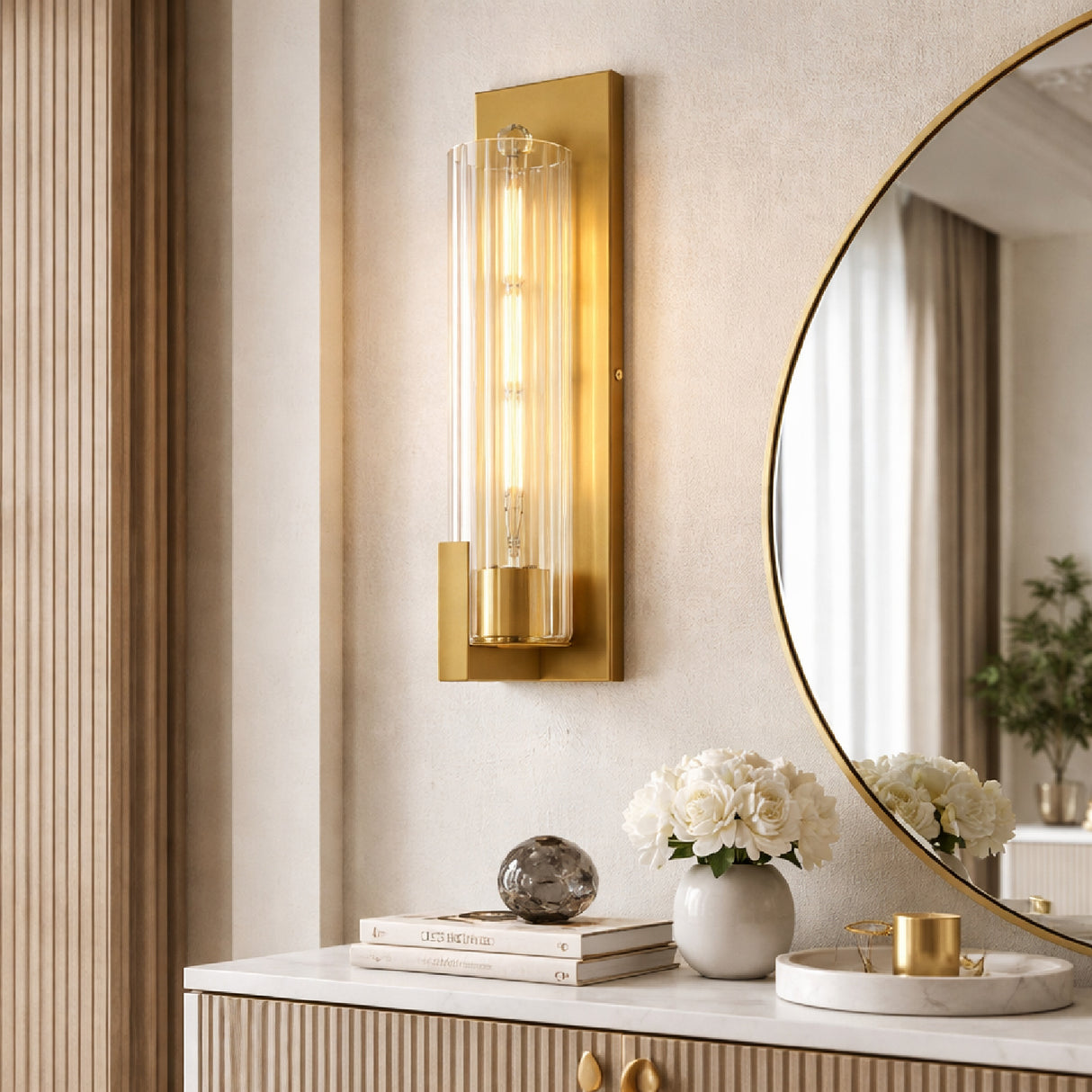 Modern European furniture - Iron Framed Glass Wall Lamp - www.oroa.com | Oroa.com